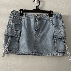 Charlotte Russe Light Blue Denim Skirt